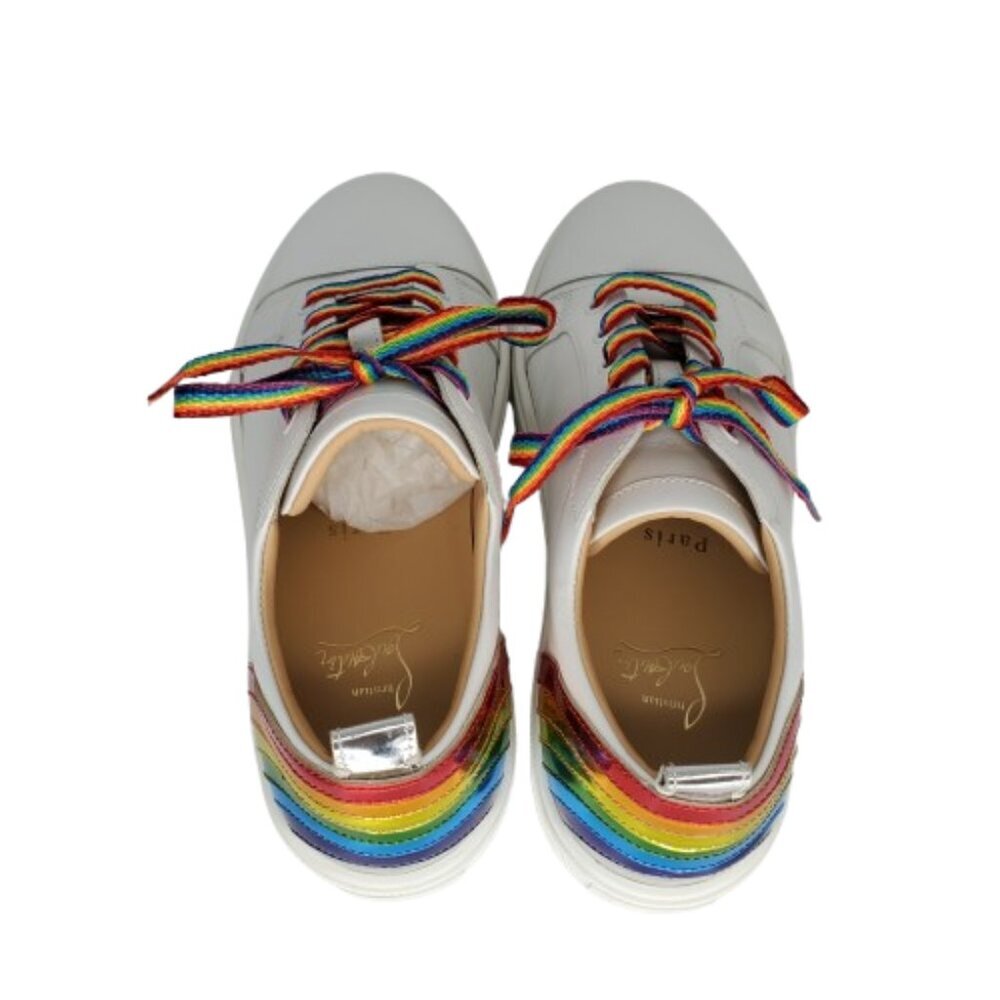 Christian Louboutin Arkenspeed Rainbow Leather Sneakers - Picture 4 of 10